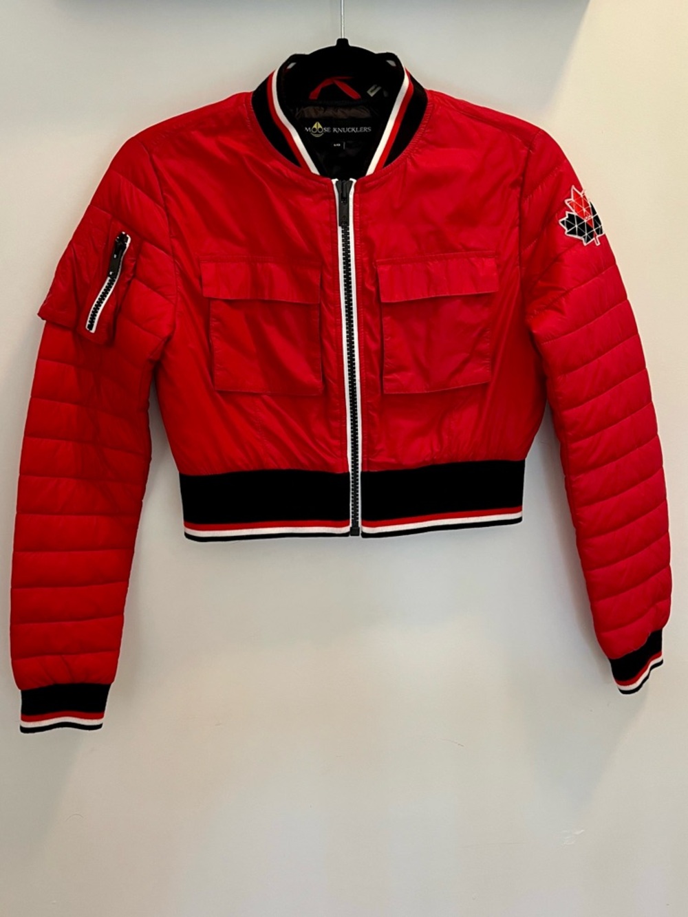 Moose Knuckles Kids Laurier Bomber Track Jacket